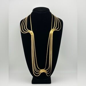 CHRISTIAN DIOR VINTAGE 1970’s GOLD-PLATED
SWAG NECKLACE BELT